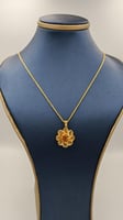 عقد عيار 21 - Necklace 21k Flower Shape