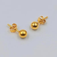 21K Gold Earrings - حلق ذهب عيار 21