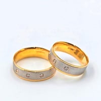 دبل الماس عيار 18 - 18K Diamond W Rings