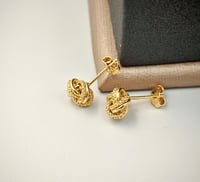 حلق ذهب عيار 18 - 18k Gold Earrings