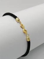 Rope With Gold 18k - إسوارة ذهب عيار 18 خيط
