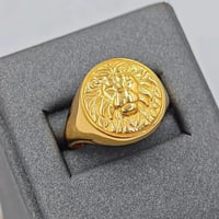 21K Gold Lion Ring