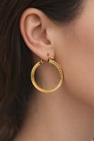 حلق ذهب عيار 18 - 18k Gold Earrings
