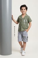 طقم ولادي زيتي