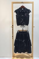 طقم بناتي اسود