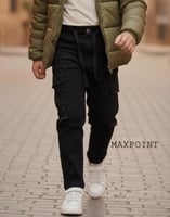 بنطلون كارجو اسود