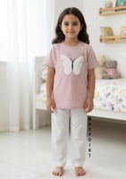 طقم بناتي روز بلوزه +تنوره