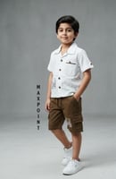 طقم ولادي ابيض