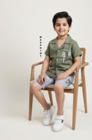 طقم ولادي زيتي