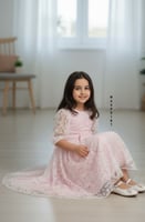 فستان بناتي / لون لحمي