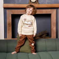 بيجامة اولادي ميلتون تطريز كتاب نظارة و نجوم