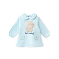 فستان بيبي ملتون مطرز دبدوبة في صندوق موسيقي وكلمة...