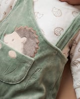 افارول بيبي اولادي قطيفة مطرز قنفذ في جيب + طباعة...