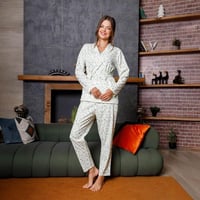 روب نوم نسائي نسيج ازهار