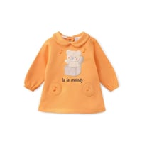 فستان بيبي ملتون مطرز دبدوبة في صندوق موسيقي وكلمة...