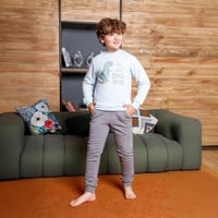 بيجامة اولادي ميلتون طباعة DTF ديناصور + كلمة YOU...