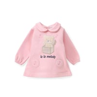 فستان بيبي ملتون مطرز دبدوبة في صندوق موسيقي وكلمة...