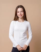 توب كم رقبة دائري بناتي شبابي