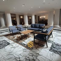 جلسة خارجيه 7 مقاعد مصنوعة من الحديد والخشب السويد...