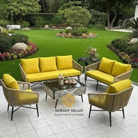 طقم 7 مقاعد حديد مع حبال