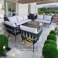 طقم ٧ مقاعد حديد مع حبال 0382