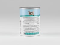 لقمه طعام رطب للقطط الصغيرة قطع الدجاج والحليب في...