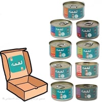 كرتون لقمة طعام رطب للقطط 24 قطعة مشكل