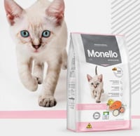 اكل قطط مونيلو monello cat food بالسلمون والدجاج ل...