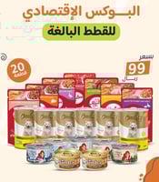 بوكس القطط البالغة الاقتصادي99ريال