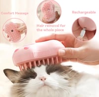 فرشاة بخار للقطط والكلاب USB الوان متعددة (pink-co...