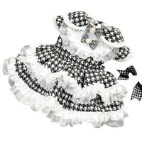 ملابس قطط وكلاب كروهات ابيض واسود مقاس s