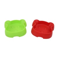 صحن بلاستيك للقطط والكلاب الوان مختلفة