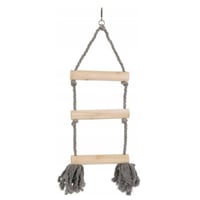 زولكس لعبة خشبية للببغاوات أحبال مع 3 أغصان خشبية