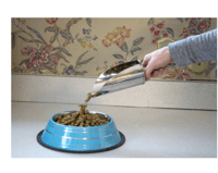 صحن ستيل للقطط والكلاب الوان مختلفه