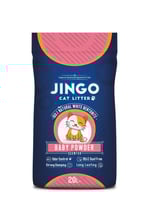 رمل قطط جينغو برائحة البيبي بودر 20لتر