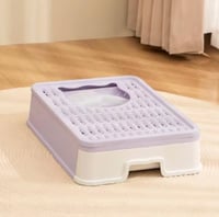 لتر بوكس بدرج للقطط - الوان مختلفة