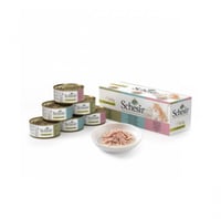 معلبات شيزر للقطط بالتونا متعدد النكهات 6×70جم