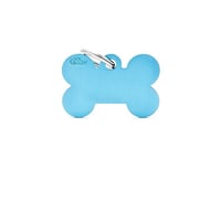 قلادة ماي فاميلي شكل عظم ازرق فاتح صغير