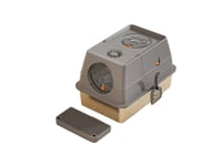 لتر بوكس لفضلات للقطط مع مجرف ستاليس ستيل مغلق - ا...