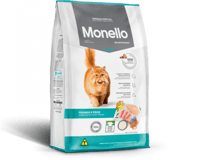 اكل قطط مونيلو سلمون دجاج هيربول لقطط البالغه 1 ك