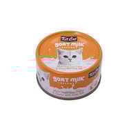 معلبات كت كات للقطط بشرائح التونا البيضاء مع الجبن...