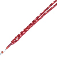 سبحة حجر عقيق كبدي 99 خرزة – أناقة خالدة