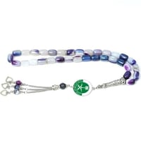 سبح العقيق البنفسجي – 33 خرزة (10 مم)