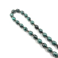 سبحة عقيق يشم بالفضة 925 – 33 خرزة بيضاوية 10 مم