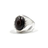 خاتم فضة رجالي عقيق سليماني عيار 925 – تصميم أنيق...