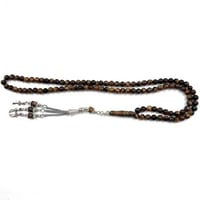 سبحة حجر عين النمر – 99 خرزة | 6 مل