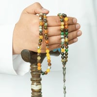 مسباح عقيق ام البنين 99 خرزة بتصميم راقٍ