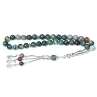 سبحة عقيق مكسر 33 خرزة – أناقة هادئة