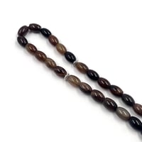 سبحة عقيق كبدي حجر طبيعي — 33 خرزة 10 مم