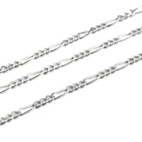 قلادة ستيرلينغ 925 فيغارو رفيعة – روابط طويلة/قصير...